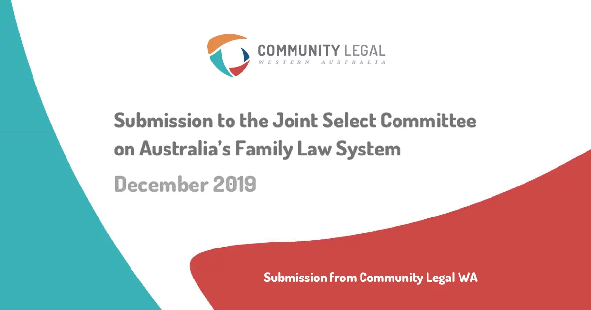 Submission to the Joint Select Committee on Australia’s Family Law System