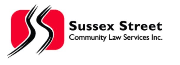 Sussex Street Community Law Services Inc